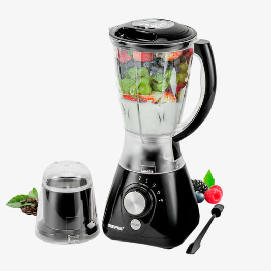 2-In-1 Portable Food Jug Blender and Grinder 1.5L Black