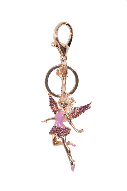 Fairy Diamante Keyring Bag Charm Keyring