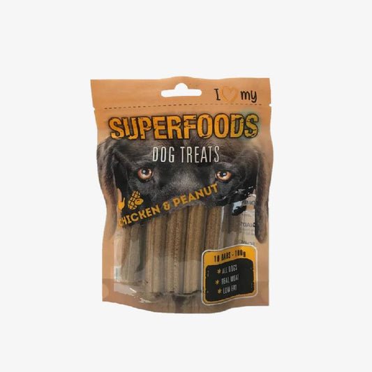 Pet Dog Treats Superfoods Chicken & Peanut 100g