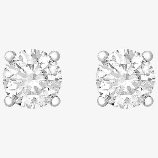 Silver Cubic Zirconia Stud Earrings