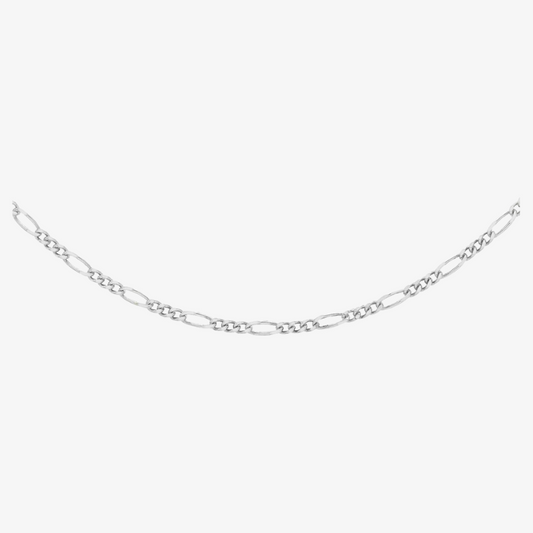 Sterling Silver Figaro Chain Necklace