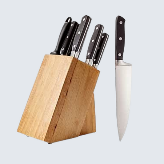 9 Piece Knife Block Set - Black