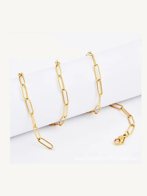 Elegant 18K Gold Plated Link Bracelet