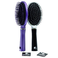 Salon Hairbrush Comb Styling Paddle – Oval Diamante Cushion for Professional Use