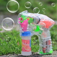 Electric Bubble Gun Toy – Battery Operated, Lights & Sound for Kids’ Outdoor Fun