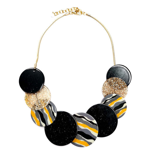 Colorful Petal Cluster Necklace