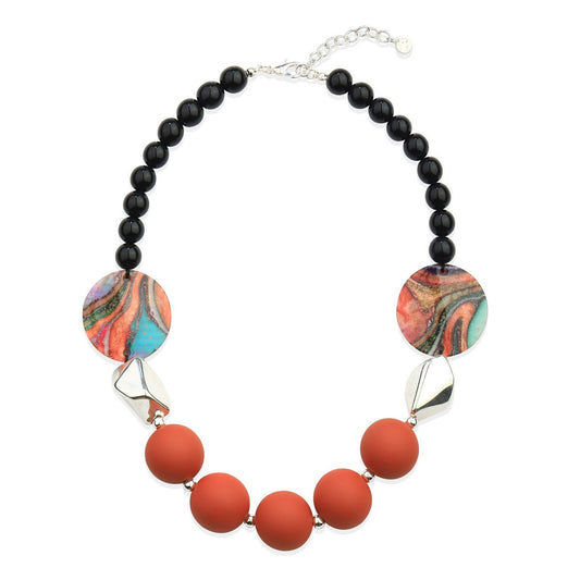 Red Petal Elegance Necklace