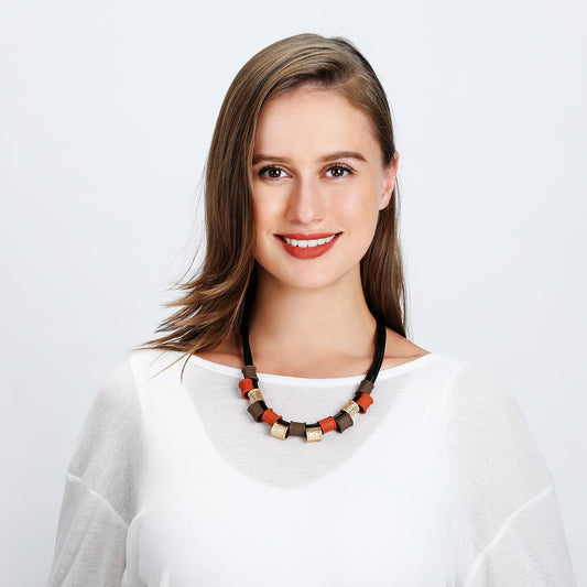 Multicolor Petal Charm Necklace