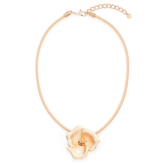 Flower Petal Necklace - Rose Gold