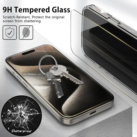 9H Tempered Glass Screen Protector – Full Cover for iPhone 12/13/14/15/16