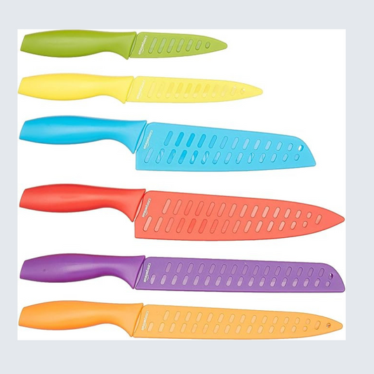 12 Piece Knife Set Multicolor