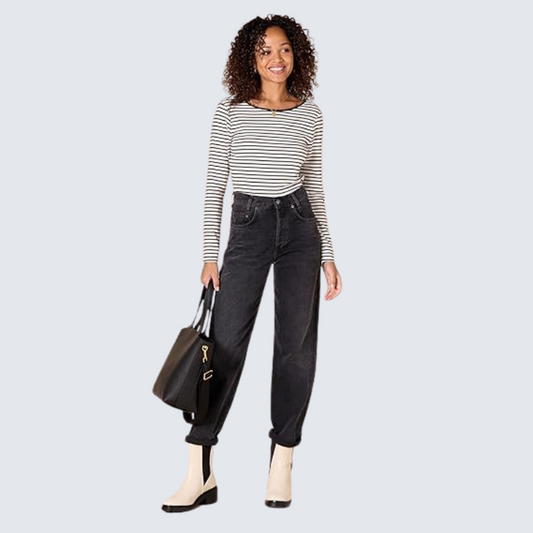 2-Pack  Slim-Fit Rib-Knit Long Sleeve Tees