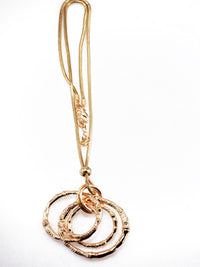 Lagenlook Large Layered Hoop Long Necklace