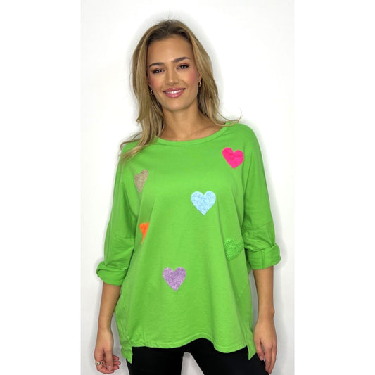 Sweethearts Embroidered Relaxed Fit Sweatshirt