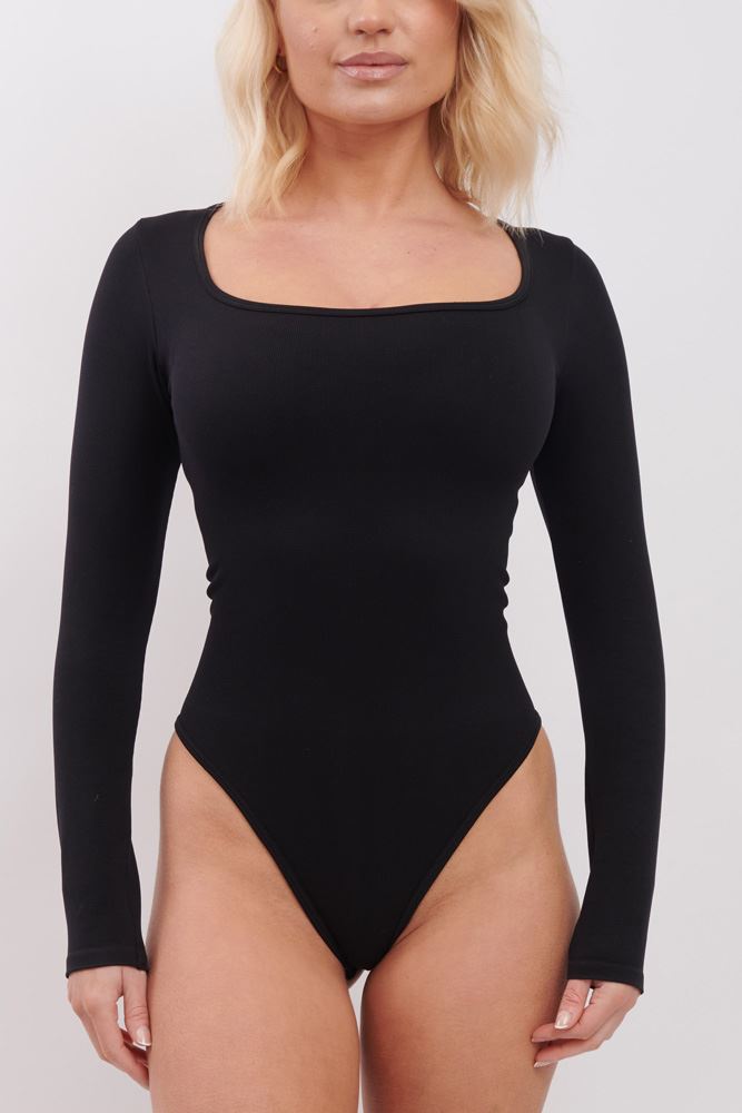 Plain Padded Nylon Bodysuit