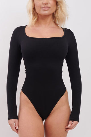 Plain Padded Nylon Bodysuit
