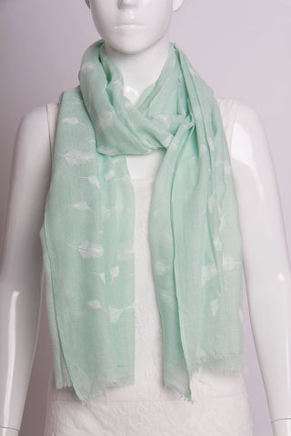 Scarf in Leaf Print