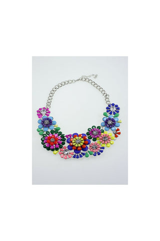 Floral Jewel Statement Necklace