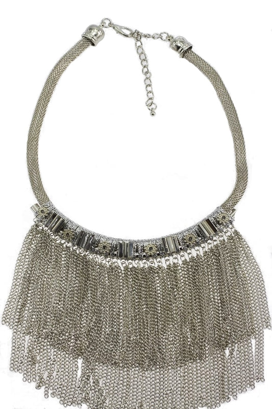 Tassel Collar Statement Necklace 1