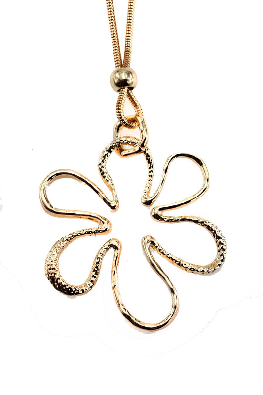 Flower Long Necklace