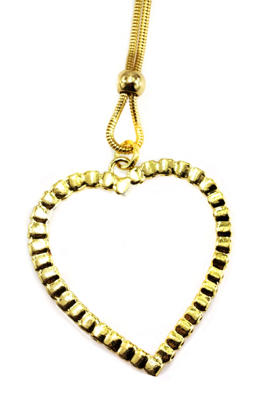 Large Heart Long Necklace