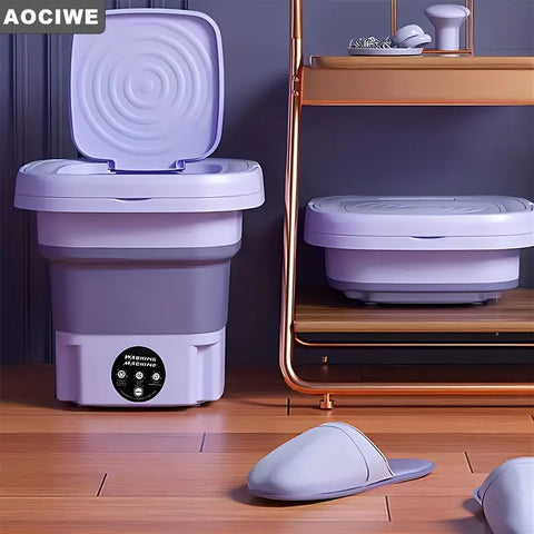 Washing Machine, Washing and Drying Integrated Washing Machine, Portable Mini Washing Machine, Foldable, Can Be Dried, Very Suitable for Underwear, Panties, Socks, Small Clothes, Suitable for Dormitories, Families, Travel