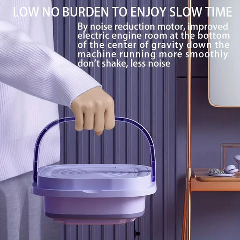 Washing Machine, Washing and Drying Integrated Washing Machine, Portable Mini Washing Machine, Foldable, Can Be Dried, Very Suitable for Underwear, Panties, Socks, Small Clothes, Suitable for Dormitories, Families, Travel