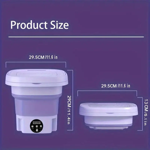 Washing Machine, Washing and Drying Integrated Washing Machine, Portable Mini Washing Machine, Foldable, Can Be Dried, Very Suitable for Underwear, Panties, Socks, Small Clothes, Suitable for Dormitories, Families, Travel