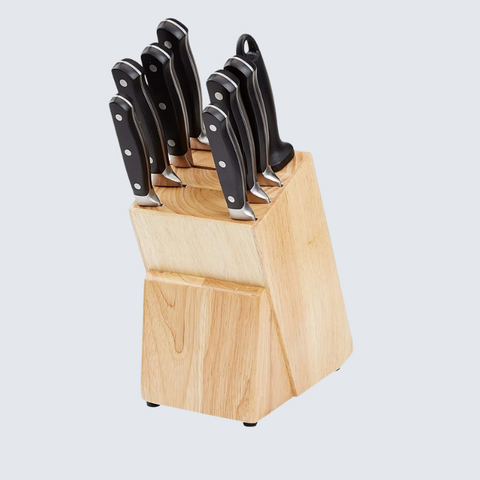 9 Piece Knife Block Set - Black