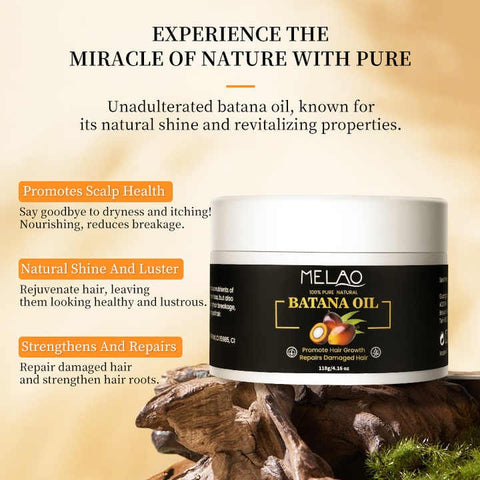 Batana Oil Hair Treatment for Dryness, Damage & Hair Loss