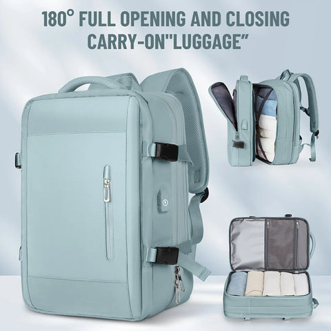 Lightweight Travel Backpack for Men & Women – Airline Approved, Spacious, Laptop Friendly