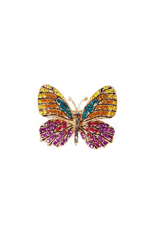 Butterfly Diamante Brooch