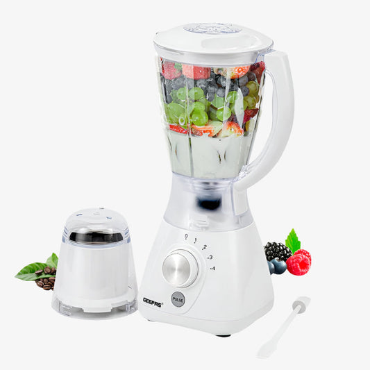 2-In-1 Portable Food Jug Blender and Grinder 1.5L White