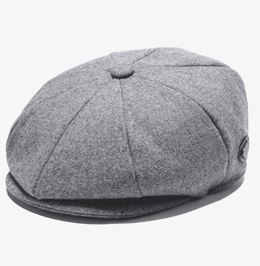 Children Light Grey Newsboy Cap