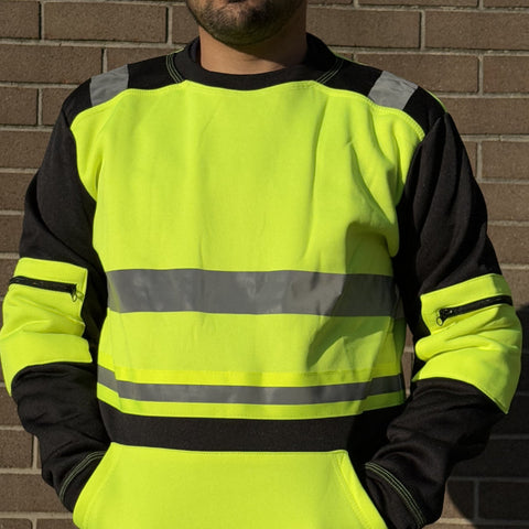 Hi Viz Reflective Visibility Work Safety Sweatshirt
