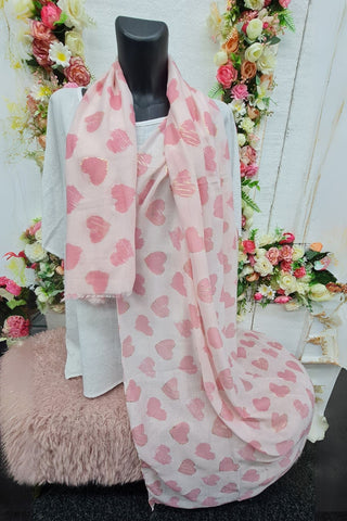 Heart Print Scarves