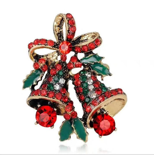 Jingle Belt Christmas Brooch