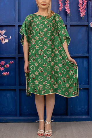 Star Print Viscose Kaftan