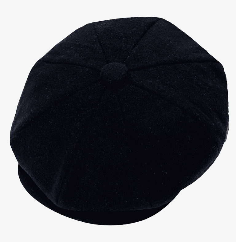 Black Newsboy Hat