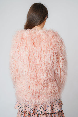 Mongolian Faux Fur Jacket Coat
