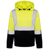 High Vis Kids Pullover Hoodie - Yellow/Navy