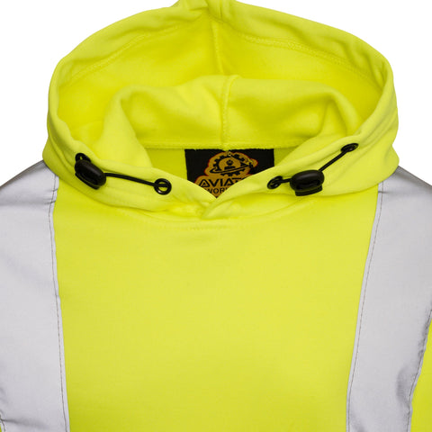 High Vis Kids Pullover Hoodie - Yellow/Navy