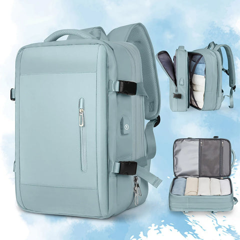 Lightweight Travel Backpack for Men & Women – Airline Approved, Spacious, Laptop Friendly