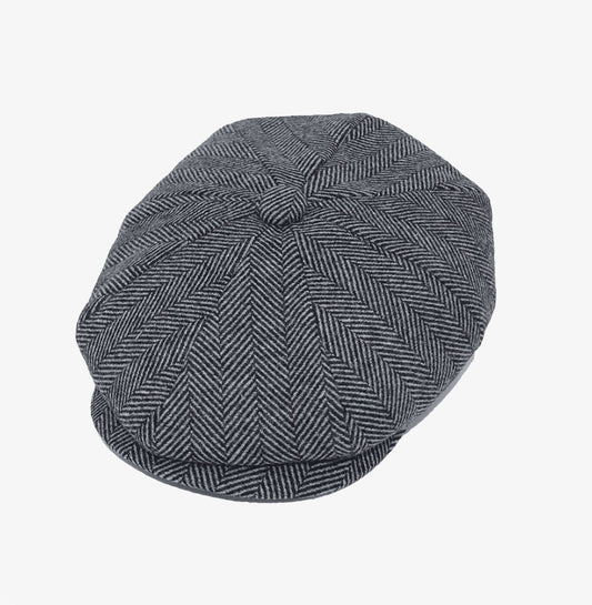 Children Light Herringebone Newsboy Cap