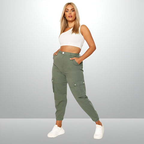 Cargo Skinny Jeans – Stylish & Comfortable High-Waisted Utility Pants for Women