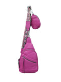Aztec Print Fronts Zip Shoulder Bag