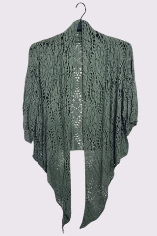 Crochet Floral Pattern Viscose Top