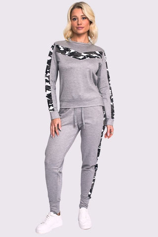 Camouflage Print Side Panel Loungewear