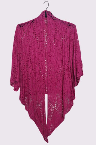 Crochet Floral Pattern Viscose Top