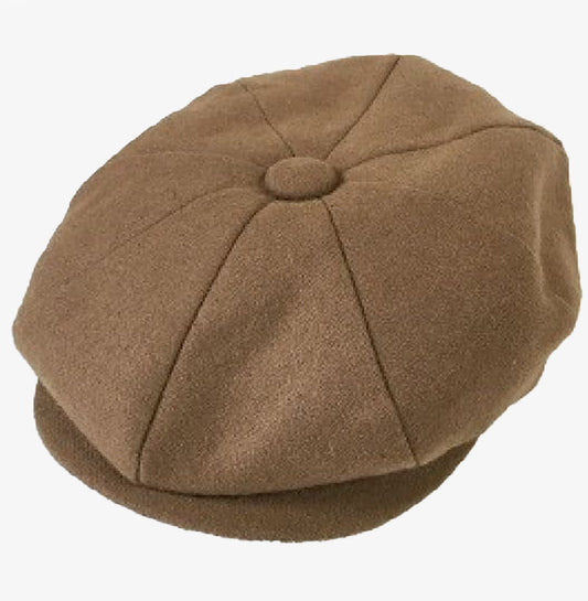 Tan Baker Boy Hat